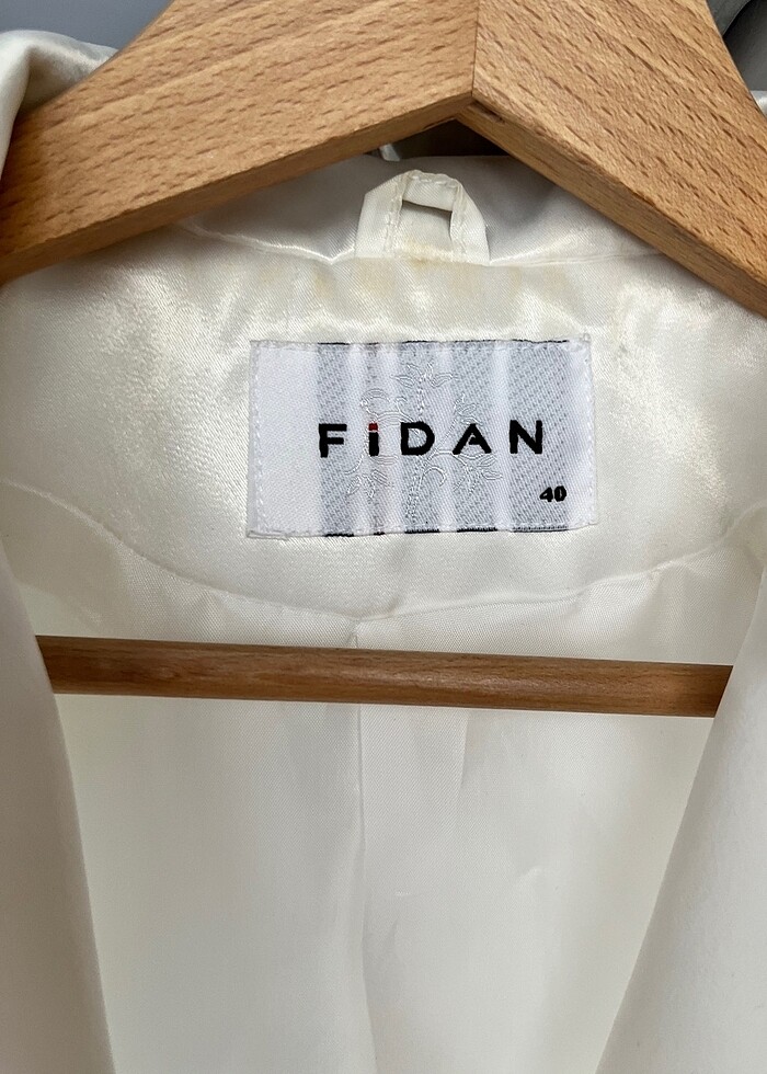 Vintage vatkalı saten ceket - Görsel 3