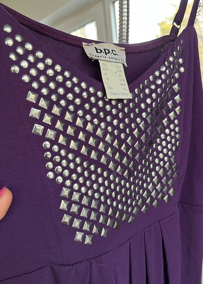 Mor elbise - Görsel 3