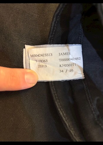 Erkek Siyah Regular Fit Denim Pantolon - Görsel 3