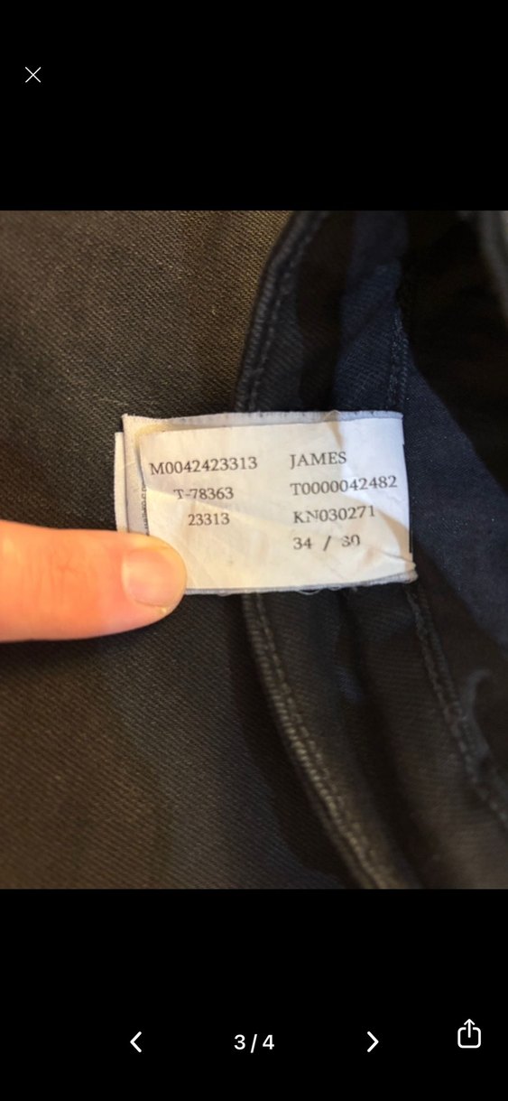 Erkek Siyah Regular Fit Denim Pantolon - Görsel 3