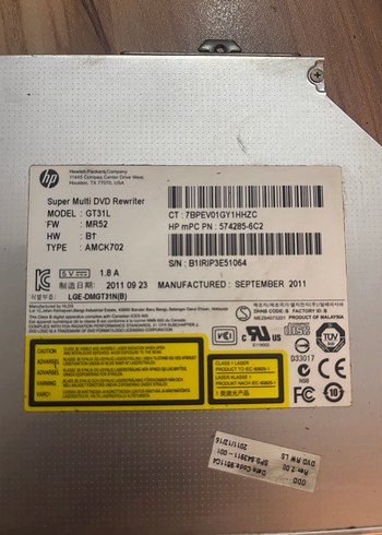 HP GT31L Süper Çoklu DVD Yazıcı