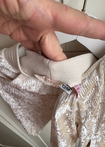 Beyaz Parlak Keten Kız Çocuk Ceket - Görsel 4