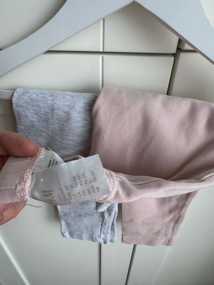 Kız Çocuk Gri Pamuklu Dar Kesim Tayt - Görsel 2