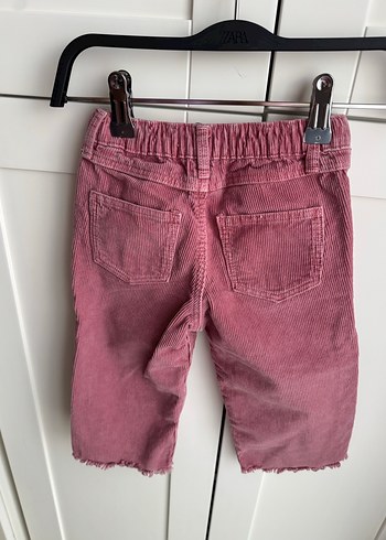 Kız Çocuk Pembe Bol Kesim Denim Pantolon - Görsel 3