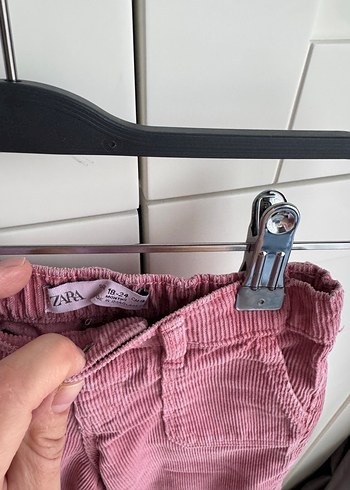 Kız Çocuk Pembe Bol Kesim Denim Pantolon - Görsel 2