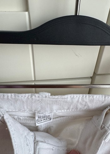 Kız Çocuk Beyaz Denim Pantolon - Görsel 3