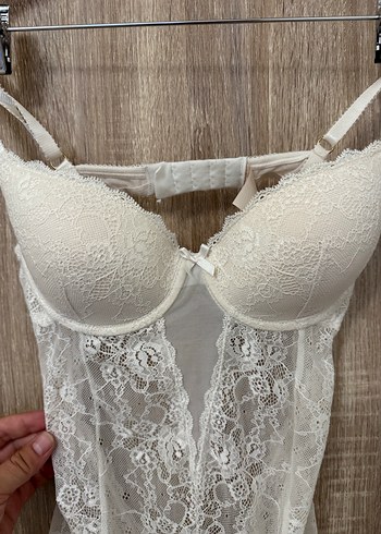 Penti Beyaz Bohem Dantel Bodysuit Sütyen