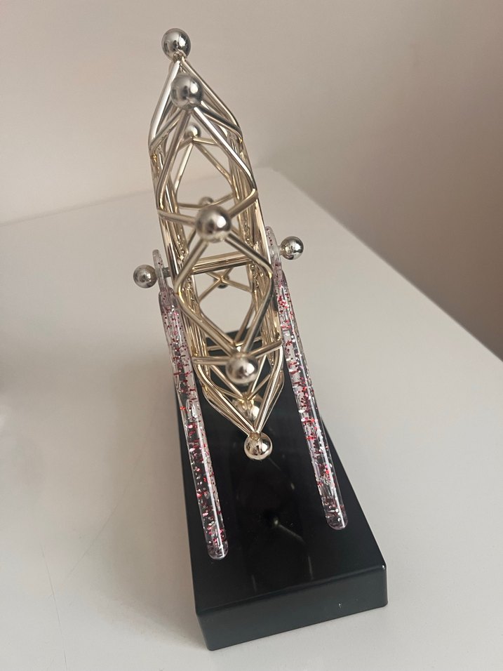 Parlak Altın Dönen Dönme Dolap Biblo - Görsel 3