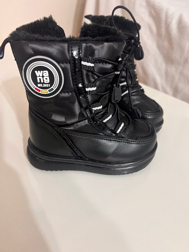 Çocuk Siyah Kürklü Gotik Bot - Görsel 3