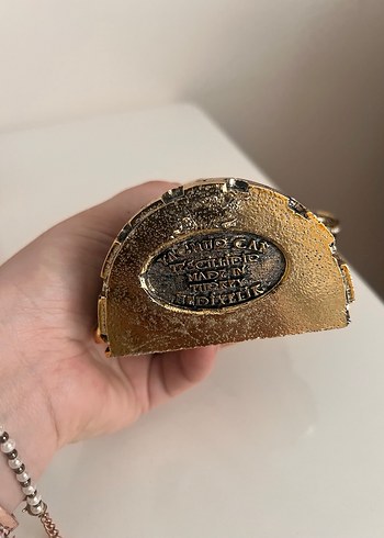 Altın ve Koyu Renkli Zırhlı Figürin - Görsel 3