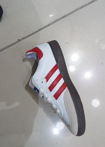 diğer Beden Adidas Beyaz Kırmızı Kadın Spor Ayakkabı