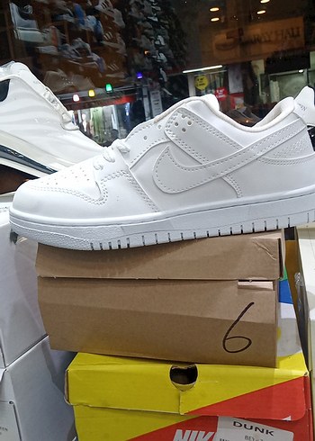 Beyaz Kadın Spor Ayakkabı DUNK Blok Topuklu..magazadan satişlar