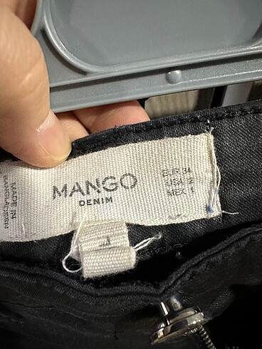 Mango mango 34 beden siyah deri pantalon
