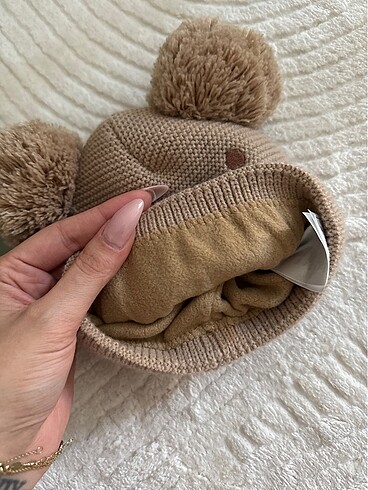 3-6 Ay, 17 cm Beden Bebek Şapka