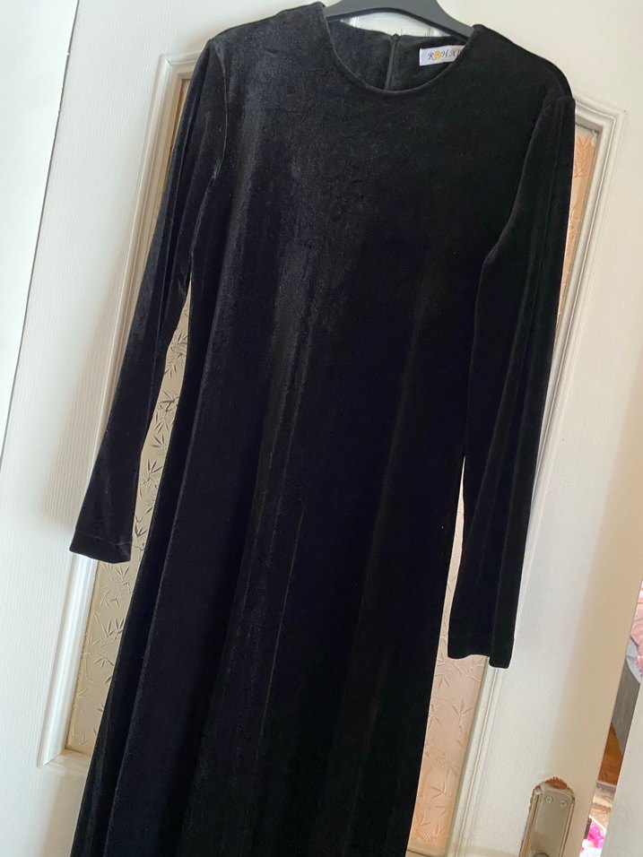 Tesettür kadife elbise - Görsel 3