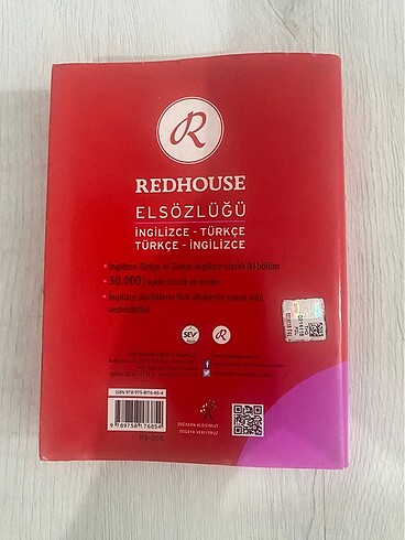 Redhouse el sözlüğü (ingilizce türkçe türkçe ingilizce) - Görsel 2