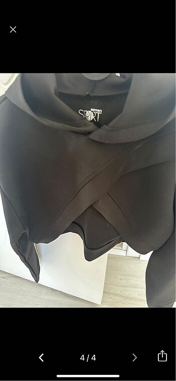 m Beden siyah Renk Koton crop