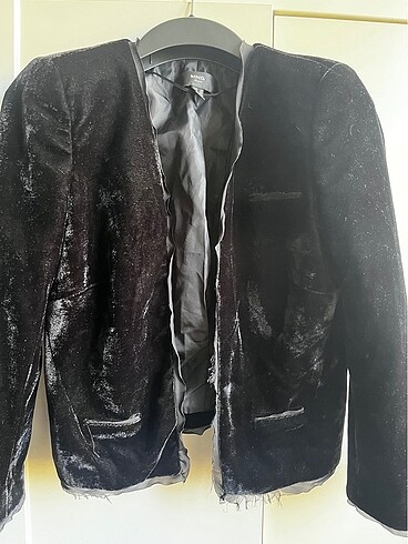 Kadıfe kısa blazer