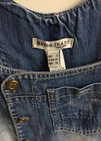 Kız Çocuk Kot Salopet Bol Kesim - Görsel 3