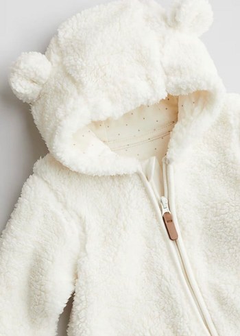 Bebek Kız Beyaz Kürklü Tulumu 4-6 - Görsel 3