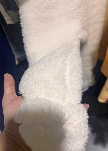 Beyaz Kürklü Bebek Kayak Tulumu - Görsel 2