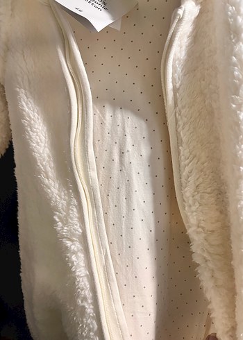 Beyaz Kürklü Bebek Kayak Tulumu - Görsel 4