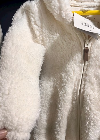 Beyaz Kürklü Bebek Kayak Tulumu - Görsel 5