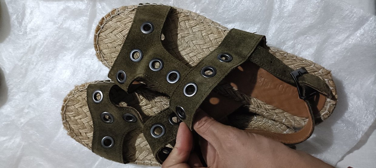 Kadın Süet Espadril  Haki - Görsel 3