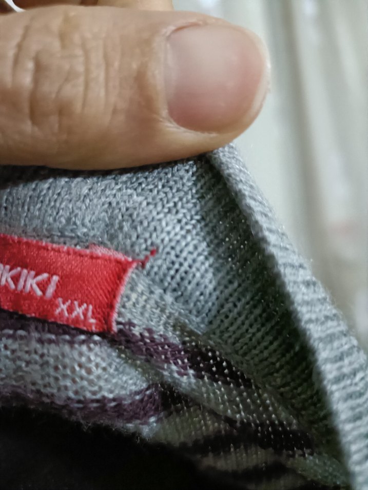 Çizgili Gri Kadın Triko - Görsel 4