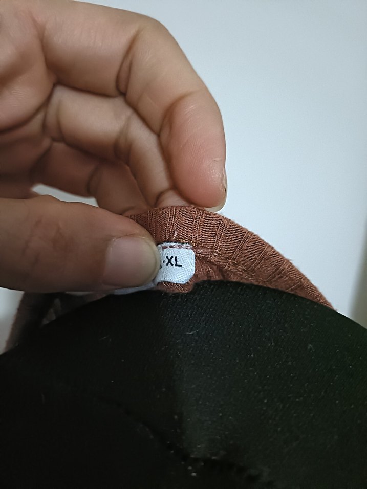 Bej Kısa Kollu Basic Tişört - Görsel 3