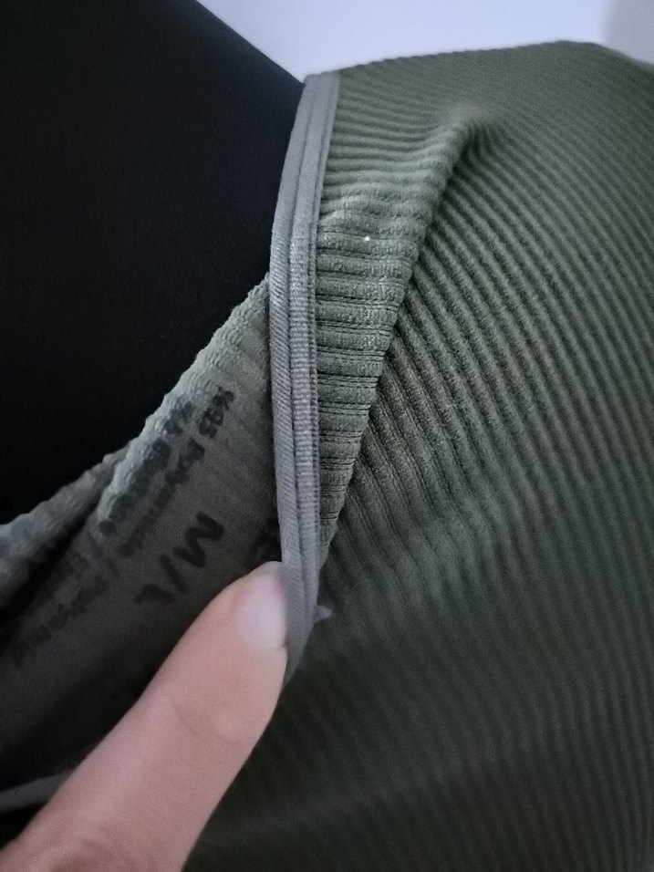 Kadın Haki Kısa Fitilli Uzun Kollu Kazak - Görsel 3