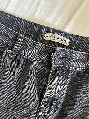 Denim&Co Siyah kot şort