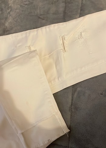 Beyaz skinny jeans pantolon - Görsel 4