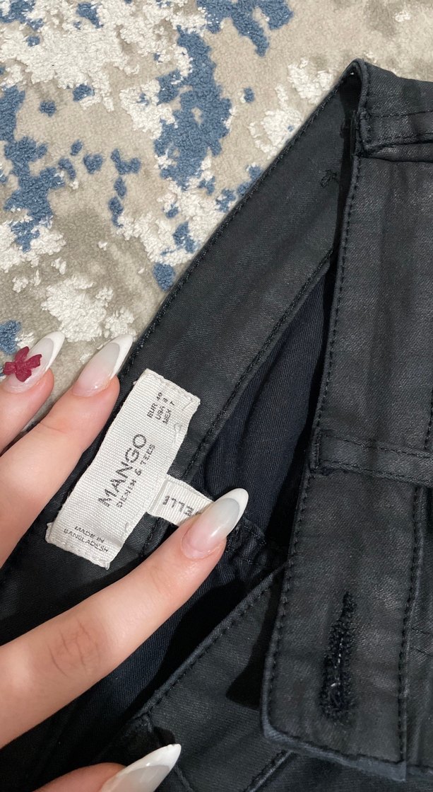 Siyah Kadın Kot Pantolon - Görsel 3