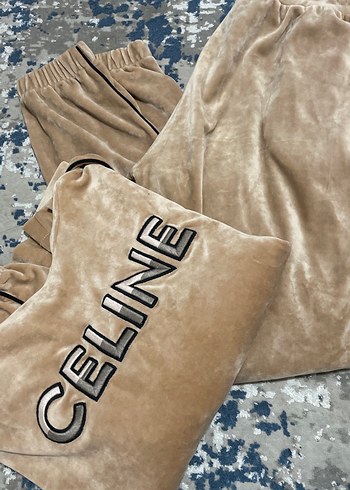 Camel Renkli Kadın kadife takim - Görsel 2