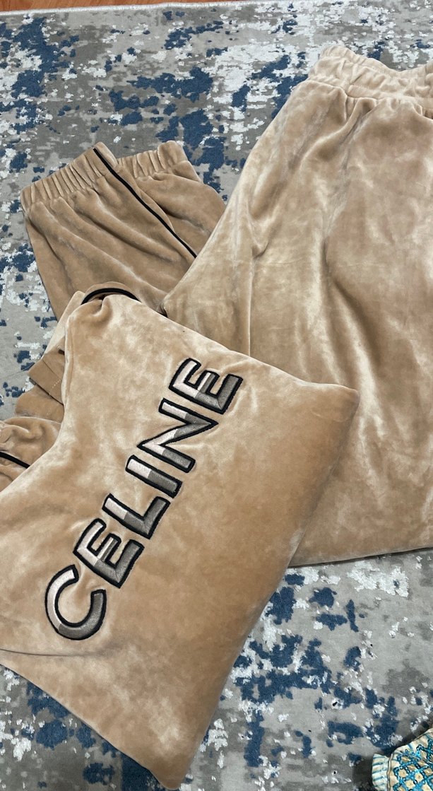 Camel Renkli Kadın kadife takim - Görsel 2