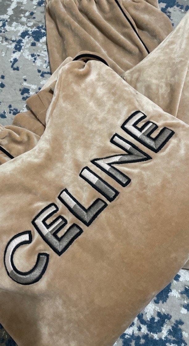 Camel Renkli Kadın kadife takim - Görsel 3