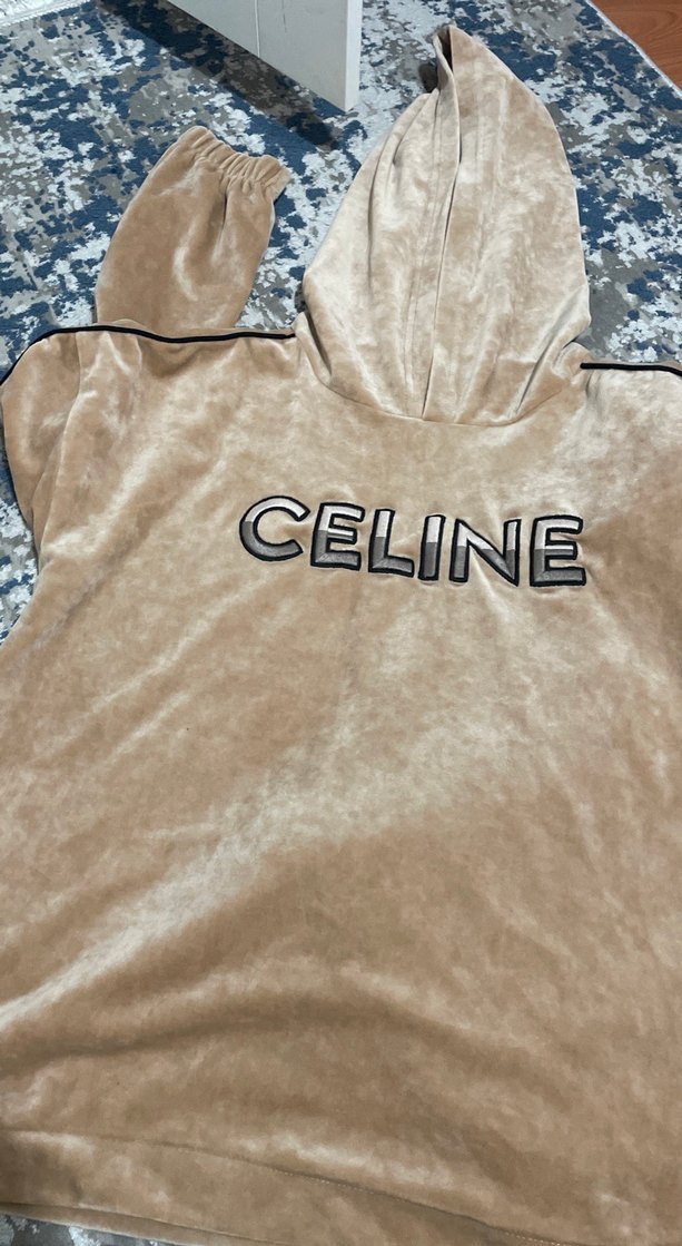 Camel Renkli Kadın kadife takim - Görsel 4