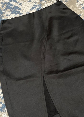 Siyah Uzun Kalem Etek Yırtmaçlı - Görsel 3