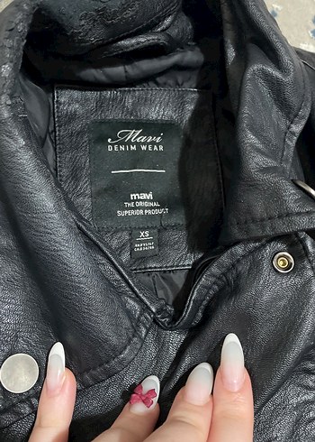 Siyah deri ceket - Görsel 5