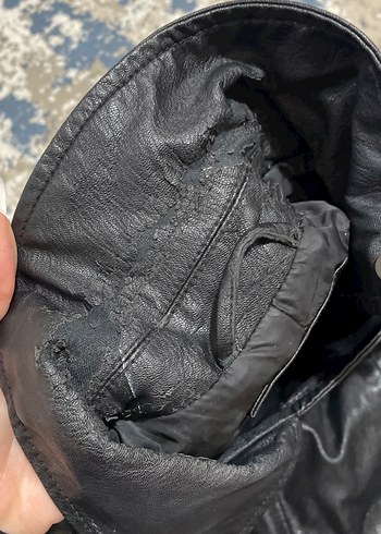 Siyah deri ceket - Görsel 6