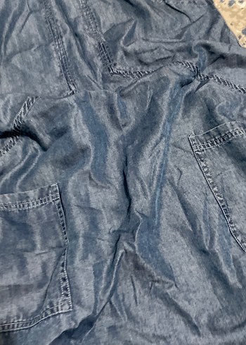 Günlük Midi Kot elbise - Görsel 4