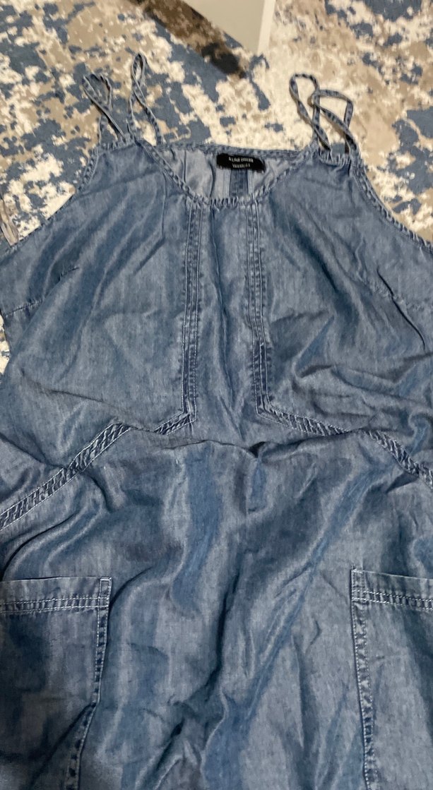 Günlük Midi Kot elbise - Görsel 2