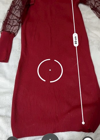 Trendyol & Milla Bordo Uzun Triko Elbise