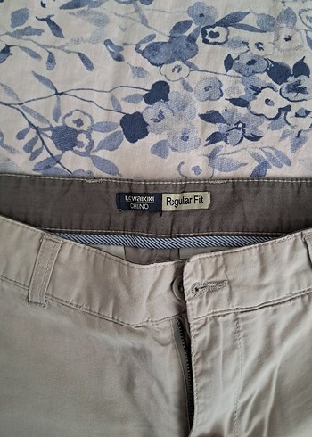 Bej Erkek Keten Pantolon - Görsel 2