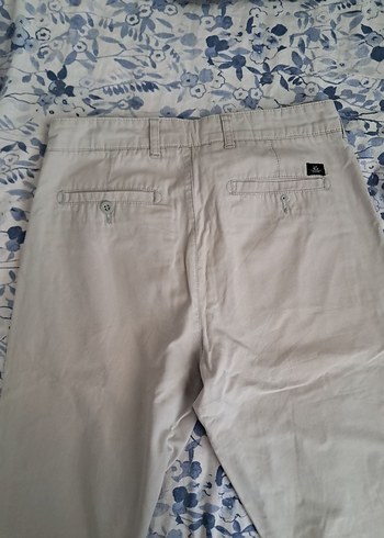 Bej Erkek Keten Pantolon - Görsel 4