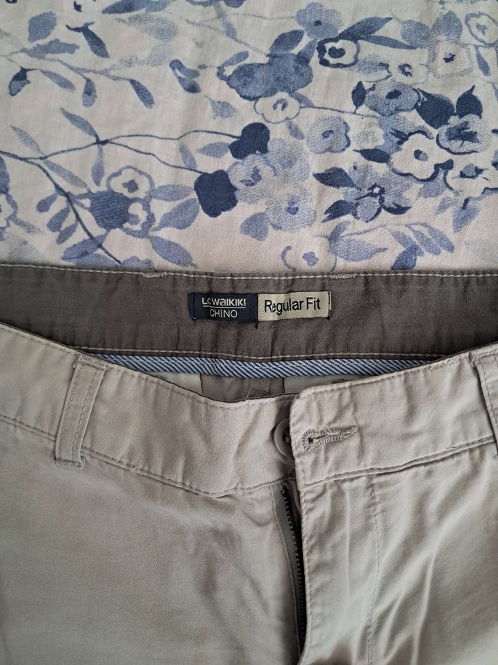 Bej Erkek Keten Pantolon - Görsel 2