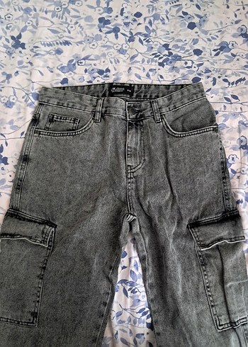 Gri Baggy Erkek Denim Pantolon - Görsel 3