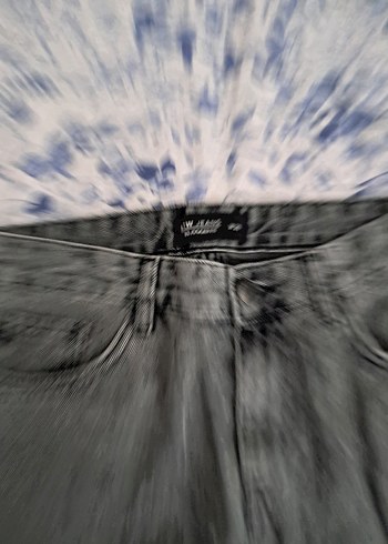 Gri Baggy Erkek Denim Pantolon - Görsel 5