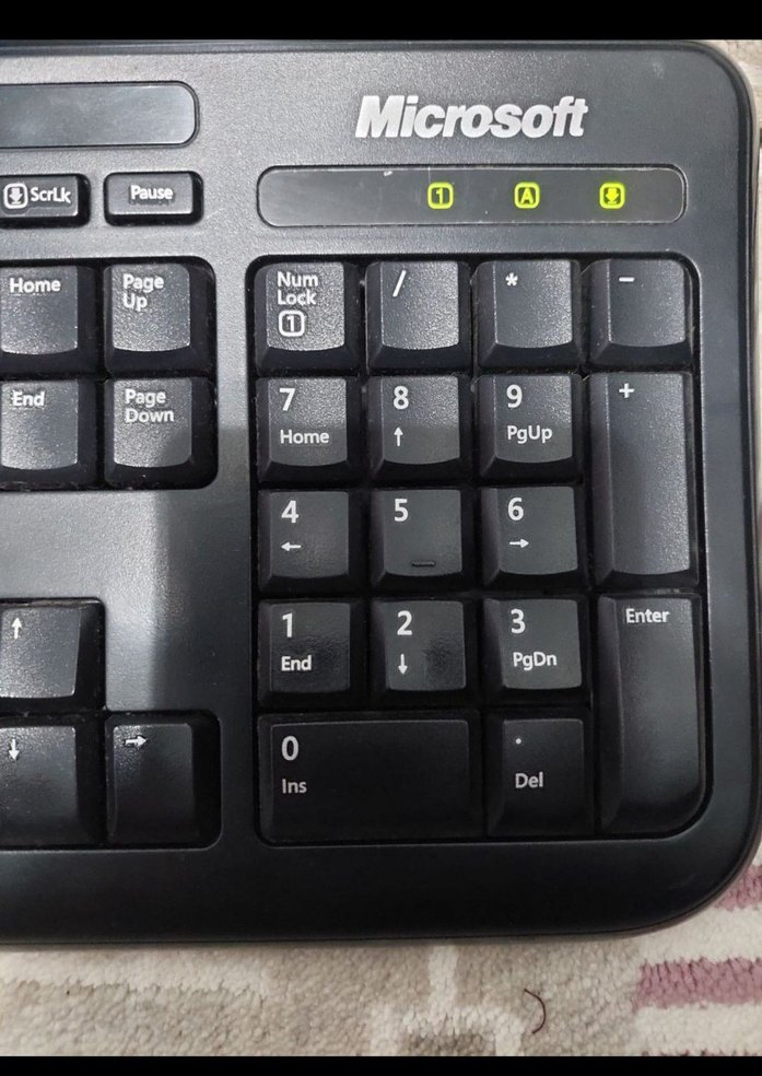 Microsoft Siyah Kablolu Klavye - Görsel 3